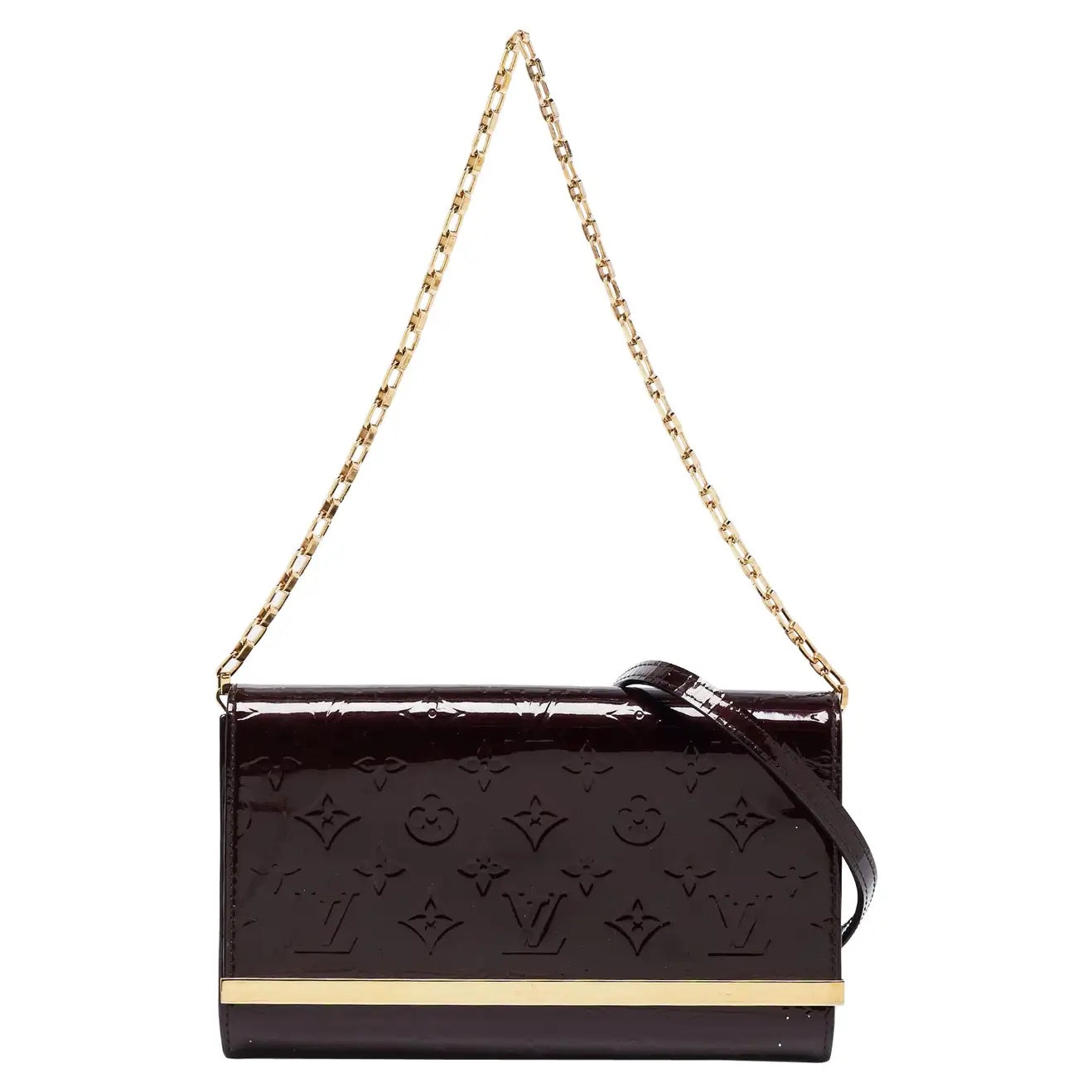 Louis Vuitton AMARANTE ANA Monogram Vernis Clutch Bag