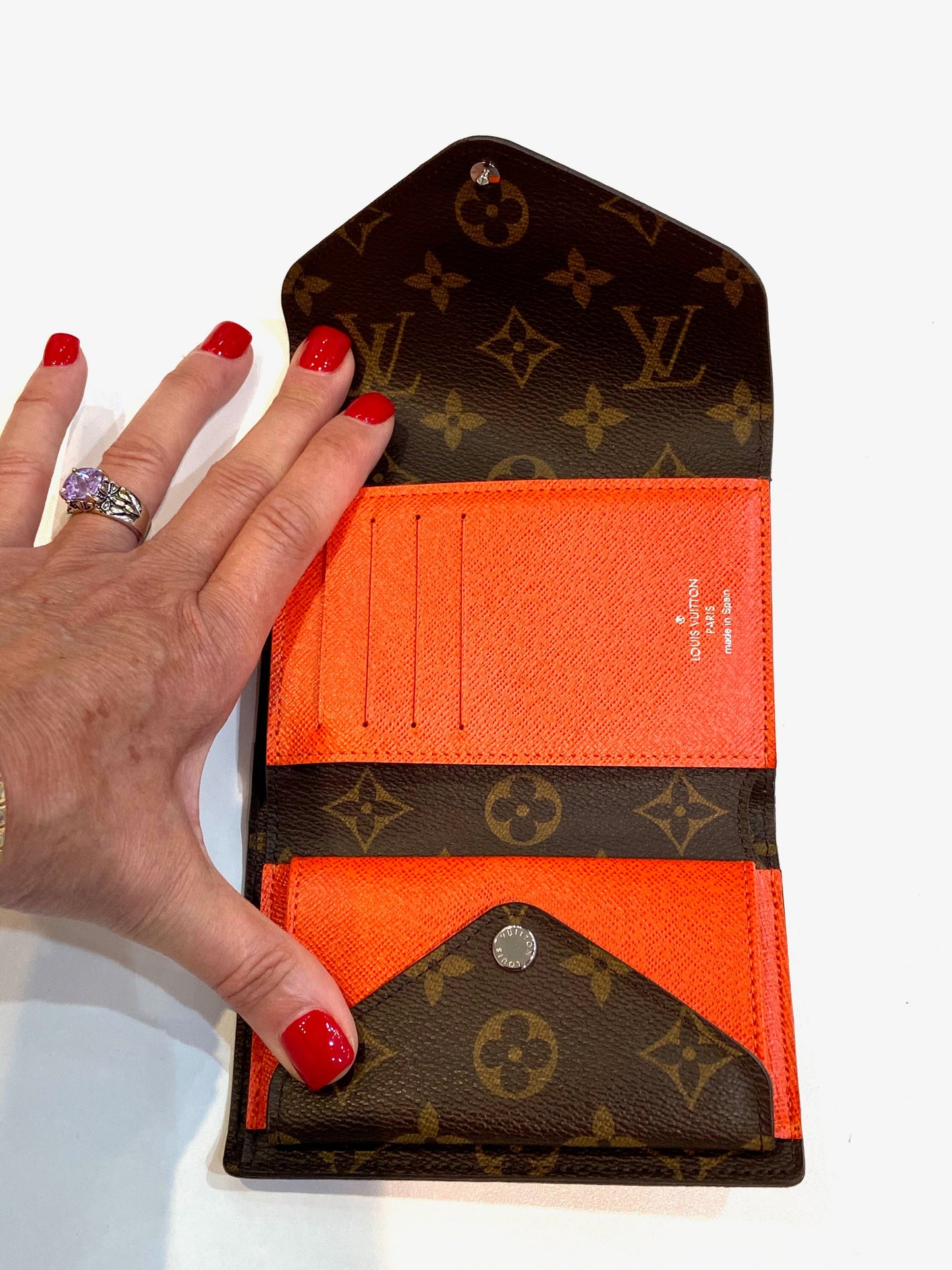 Louis Vuitton MARIE LOU COMPACT Monogram Epi Leather Wallet Case