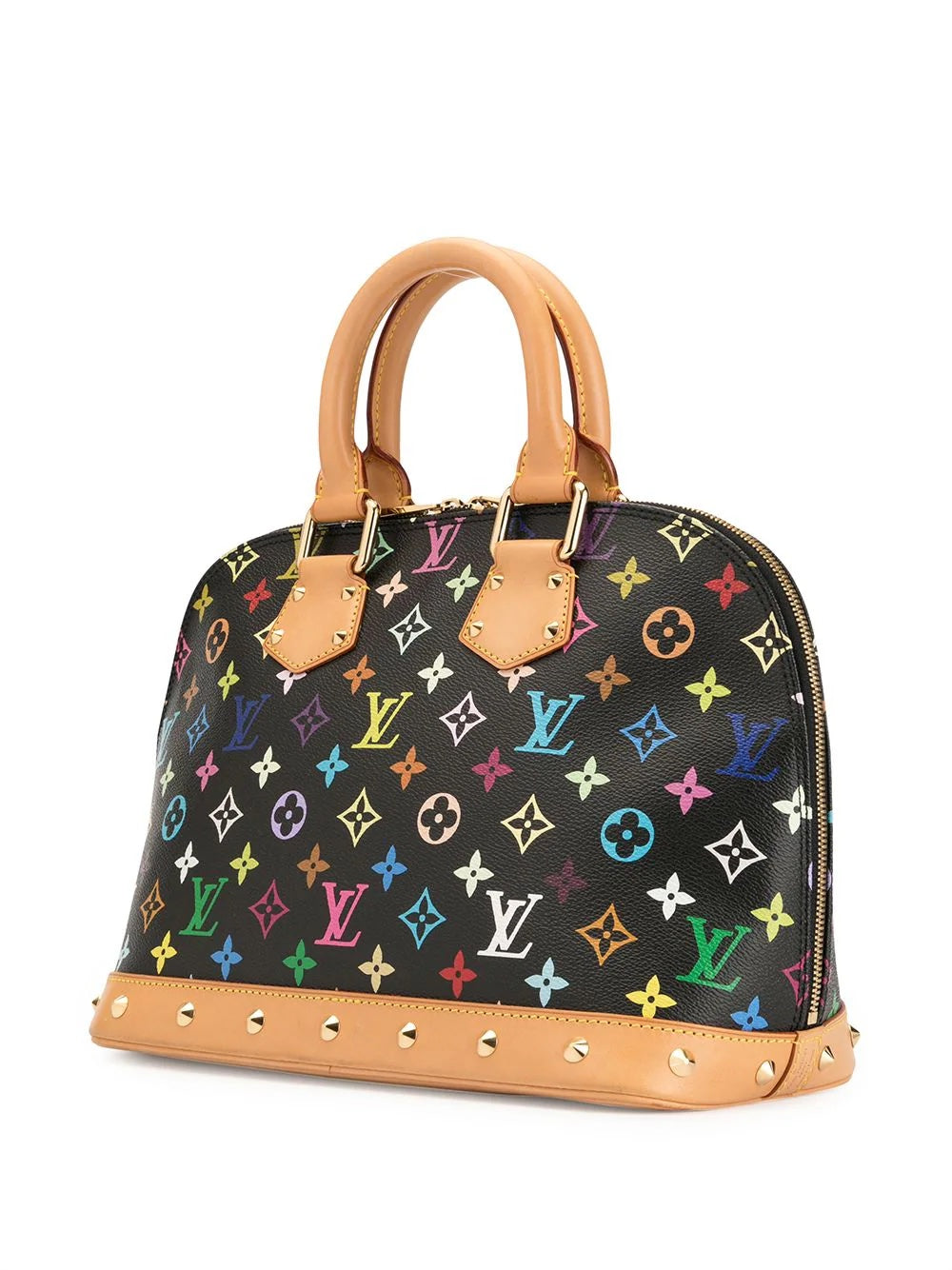 Louis Vuitton ALMA Monogram Noir Multicolor Handbag