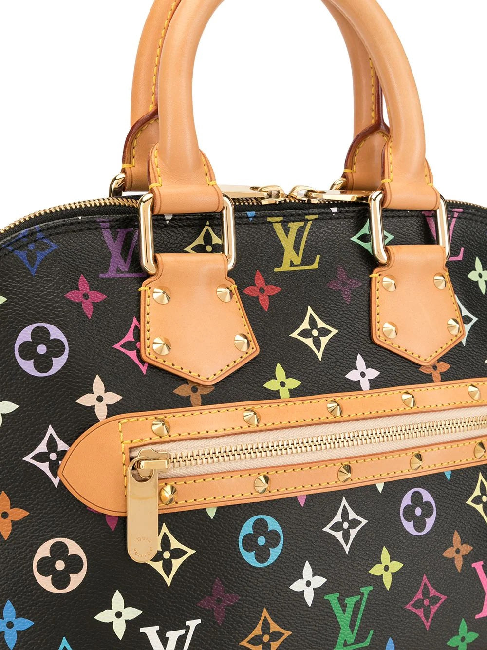 Louis Vuitton ALMA Monogram Noir Multicolor Handbag