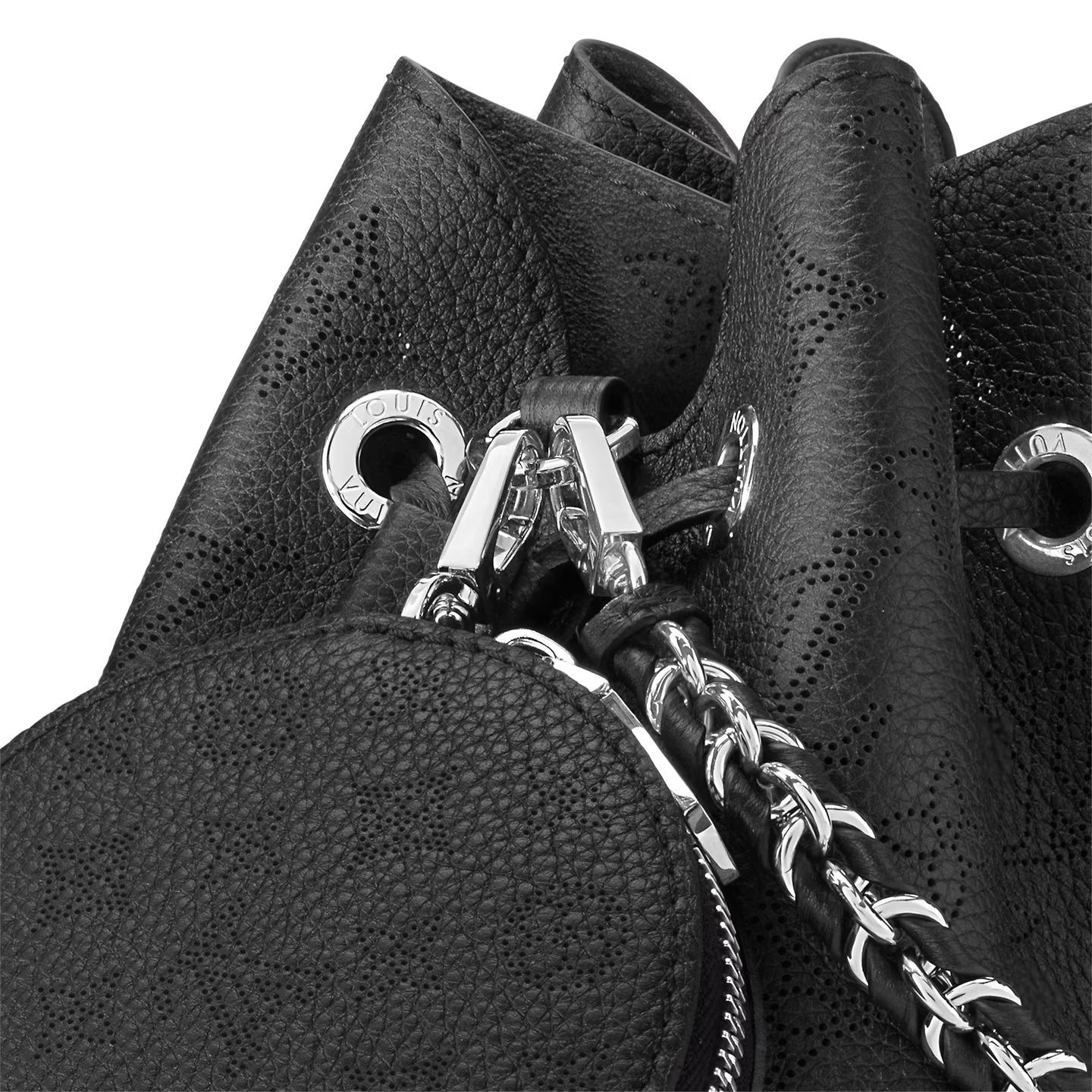 Louis Vuitton MAHINA BELLA BUCKET Leather Bucket Bag