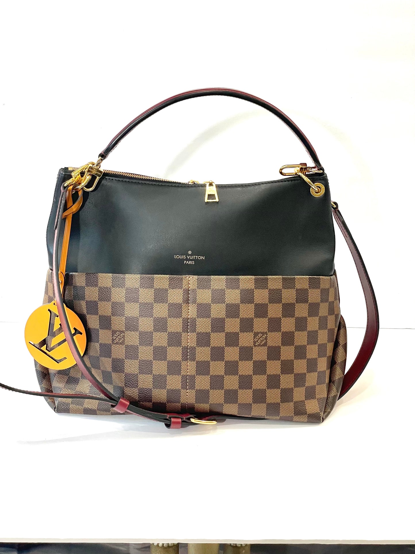 Louis Vuitton EBENE MAIDA HOBO Damier Shoulder Bag