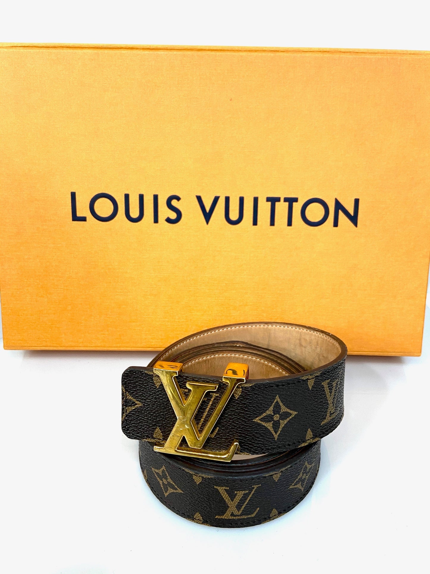 Louis Vuitton 40MM BUCKLE BELT Monogram Buckle Belt