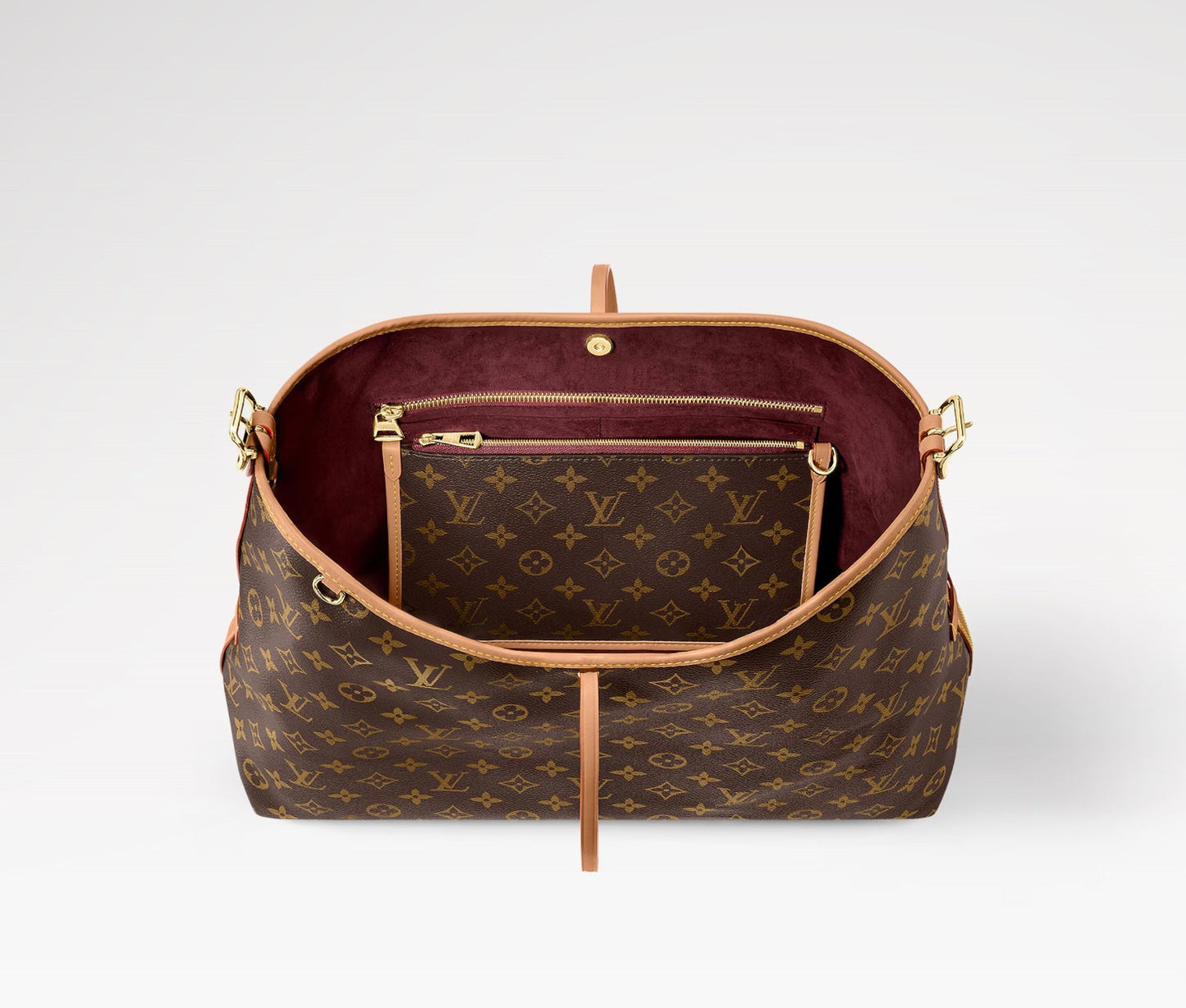 Louis Vuitton CARRYALL MM Monogram Shoulder Bag