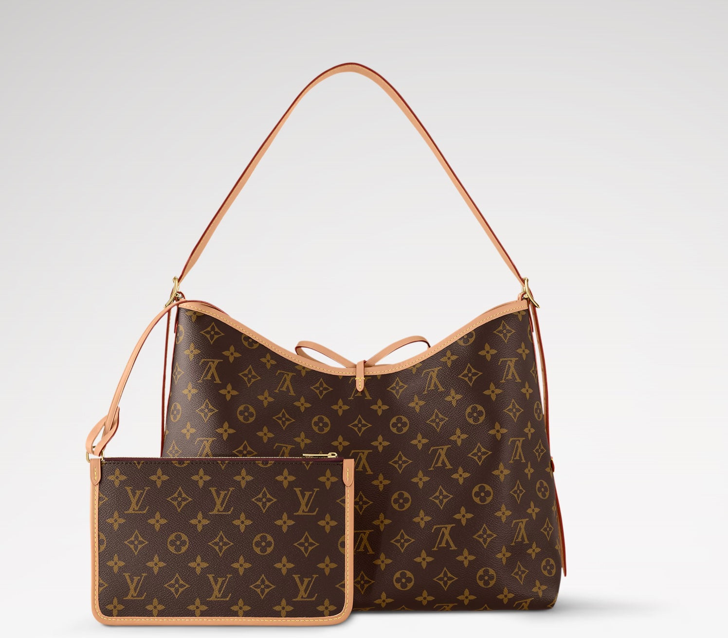 Louis Vuitton CARRYALL MM Monogram Shoulder Bag