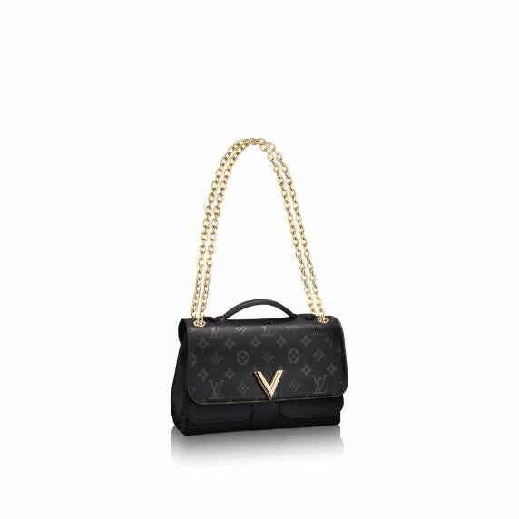 Louis Vuitton CUIR PLUME ECUME VERY Monogram Handbag