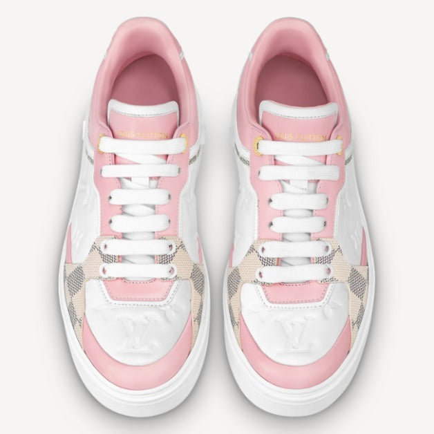 LOUIS VUITTON MONOGRAM EMBOSSED CALFSKIN DAMIER AZUR TIME OUT SNEAKERS
