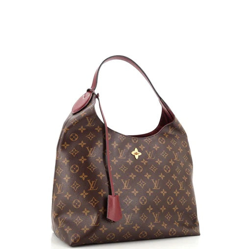 Louis Vuitton FLOWER HOBO Monogram Shoulder Bag Hobo Bag