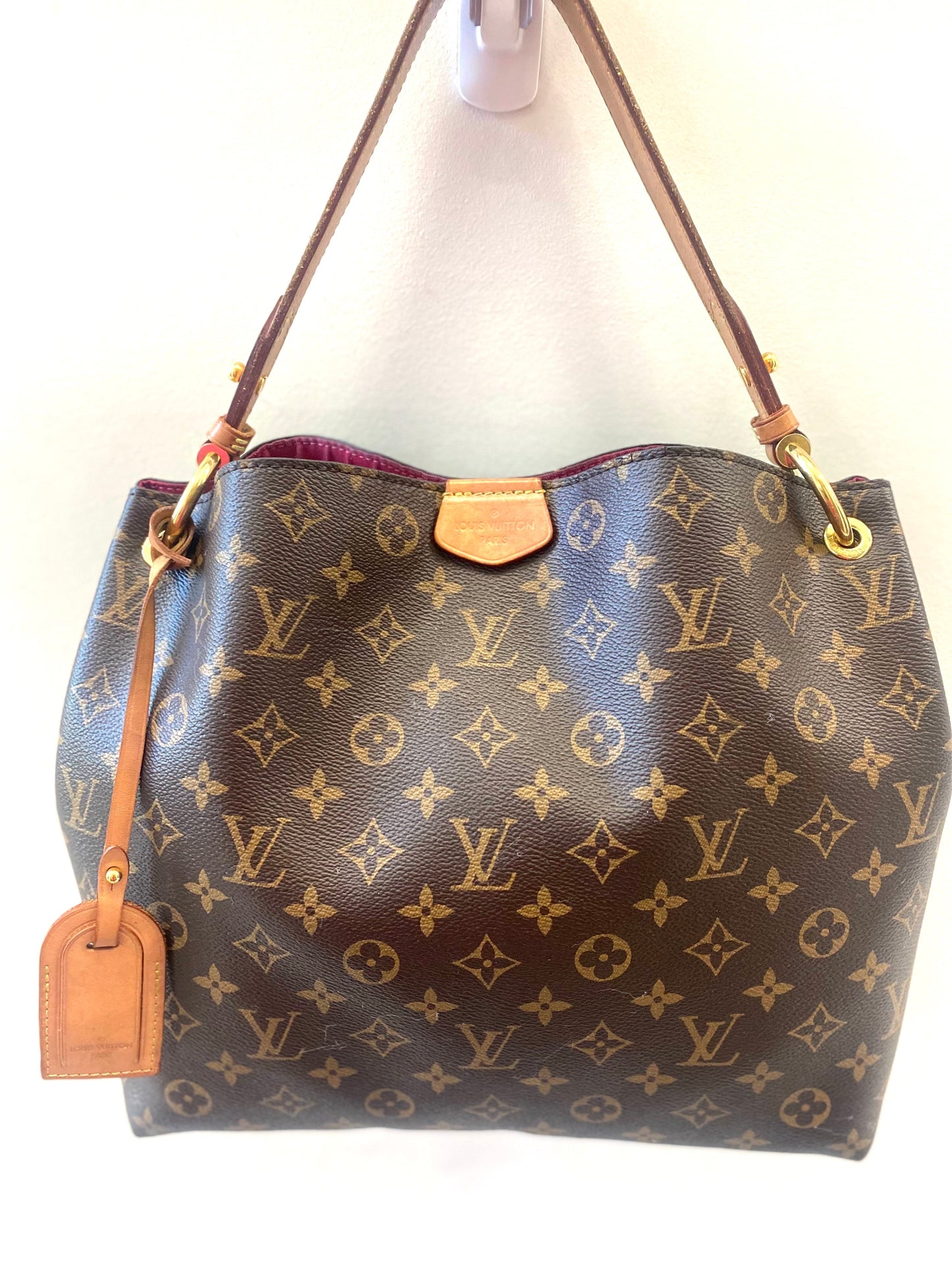 Louis Vuitton GRACEFUL PM PIVOINE Monogram Handbag