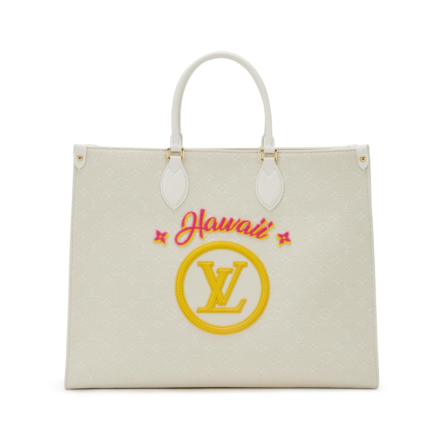Louis Vuitton JACQUARD HAWAII ON GO GM Monogram On The Go Handbag