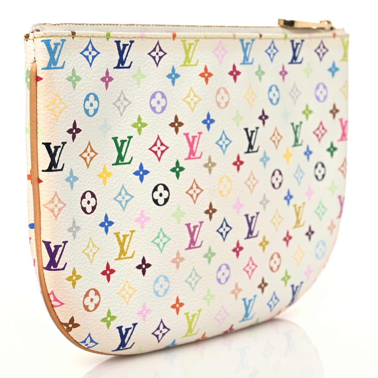 Louis Vuitton POCHETTE PLATE GM Monogram Multicolor Clutch Bag