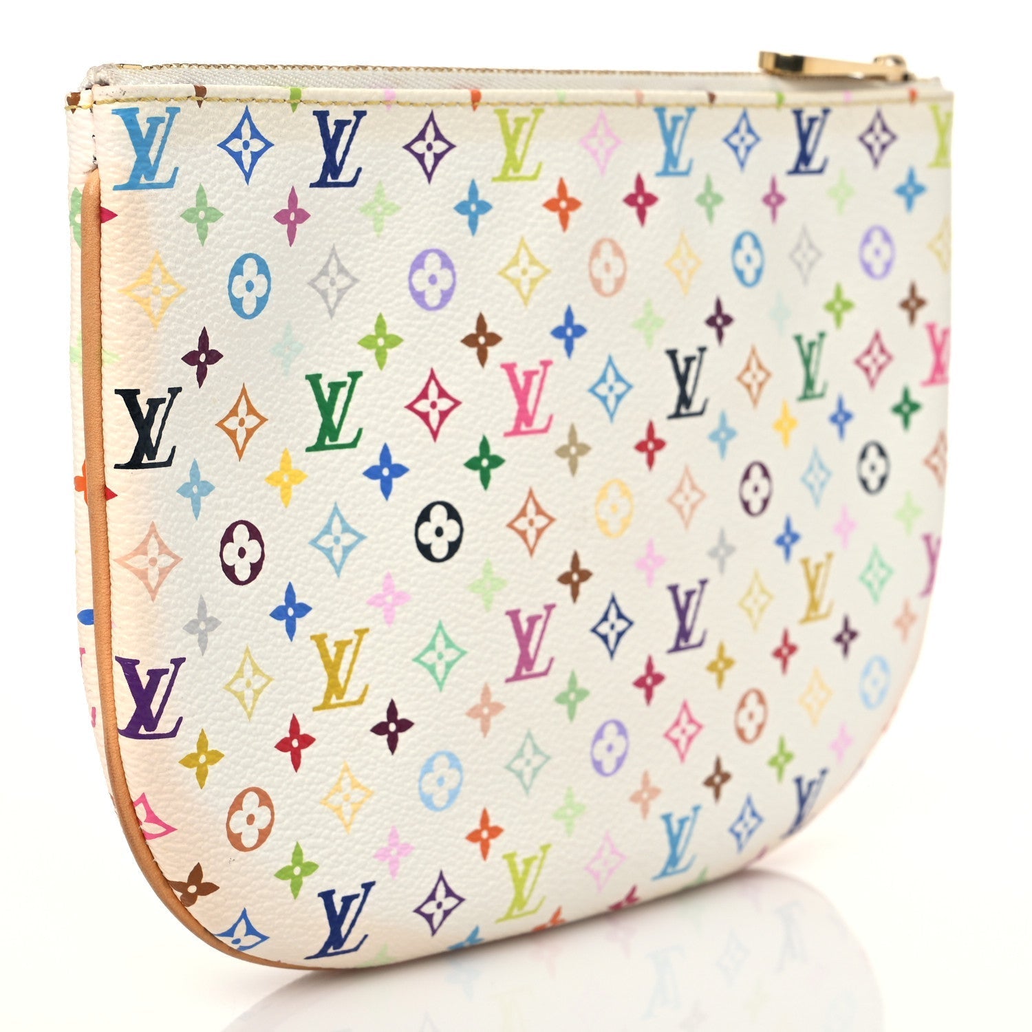 Louis Vuitton POCHETTE PLATE GM Monogram Multicolor Clutch Bag