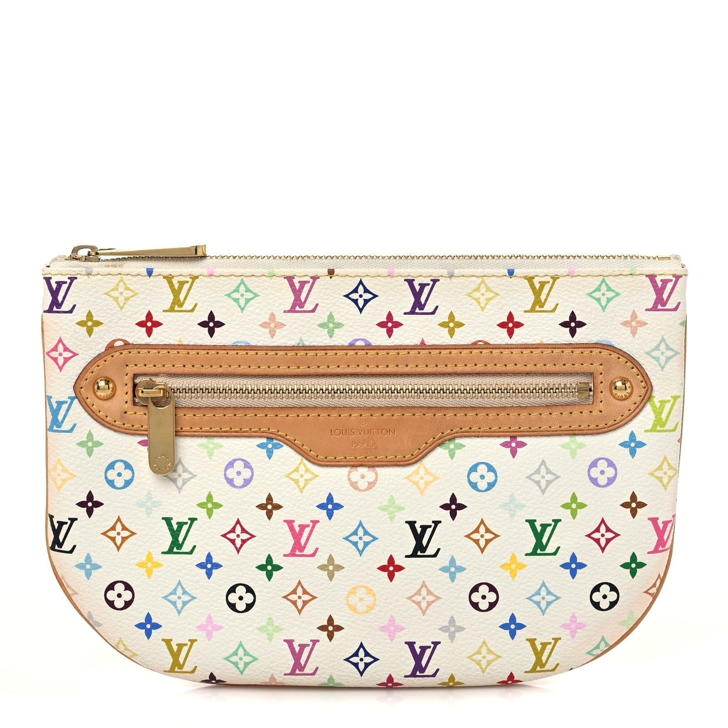 Louis Vuitton POCHETTE PLATE GM Monogram Multicolor Clutch Bag