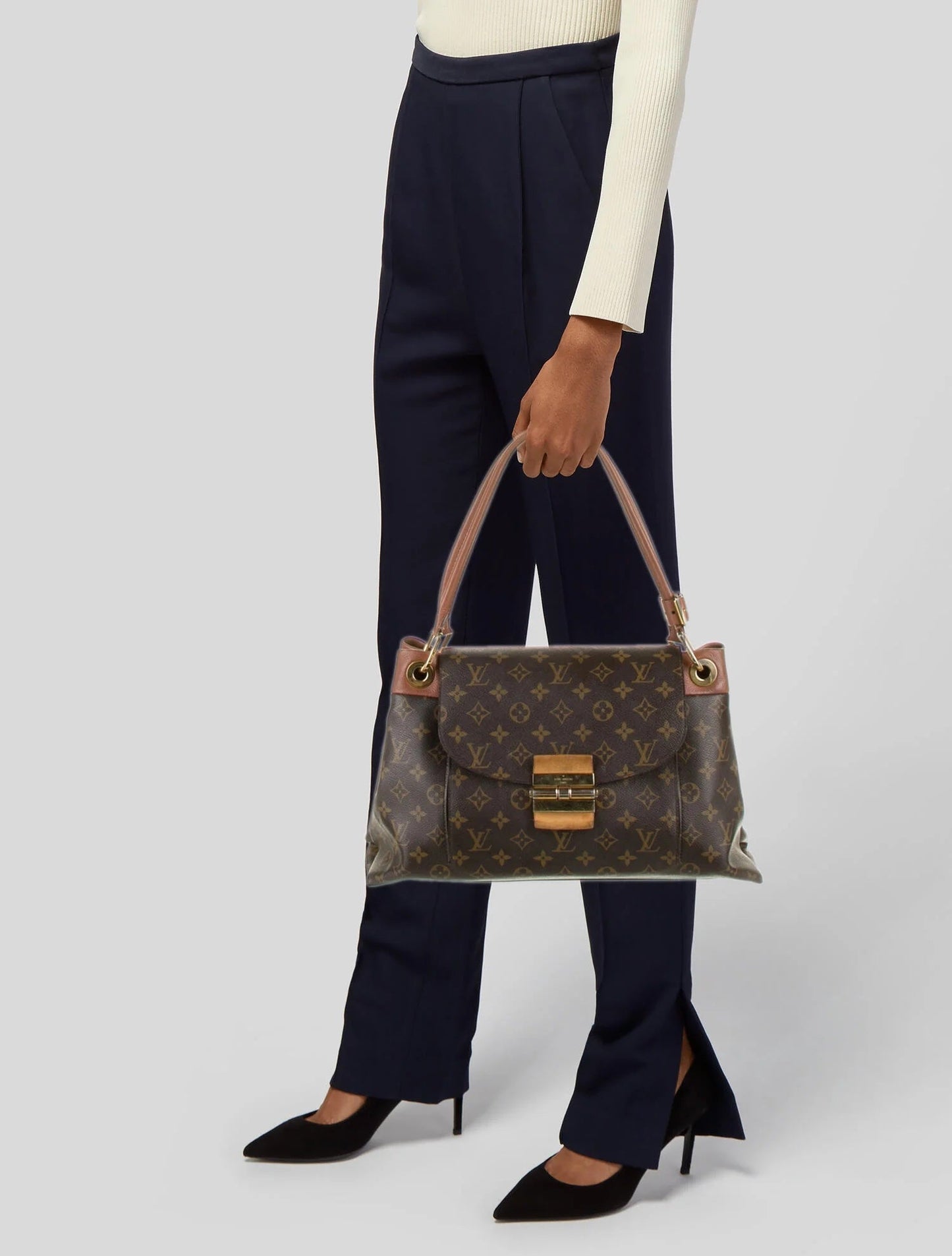 Louis Vuitton OLYMPE CAMEL Monogram Shoulder Bag