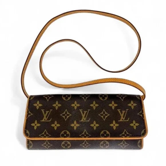 Louis Vuitton TWIN POCHETTE PM Monogram Crossbody Bag