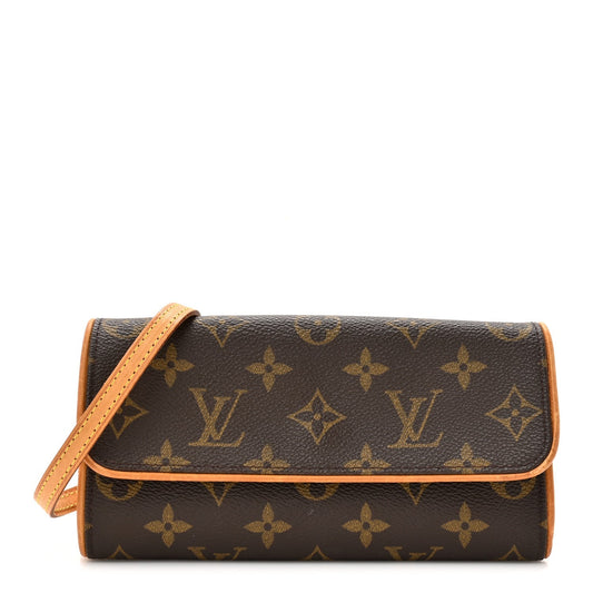 Louis Vuitton TWIN POCHETTE PM Monogram Crossbody Bag