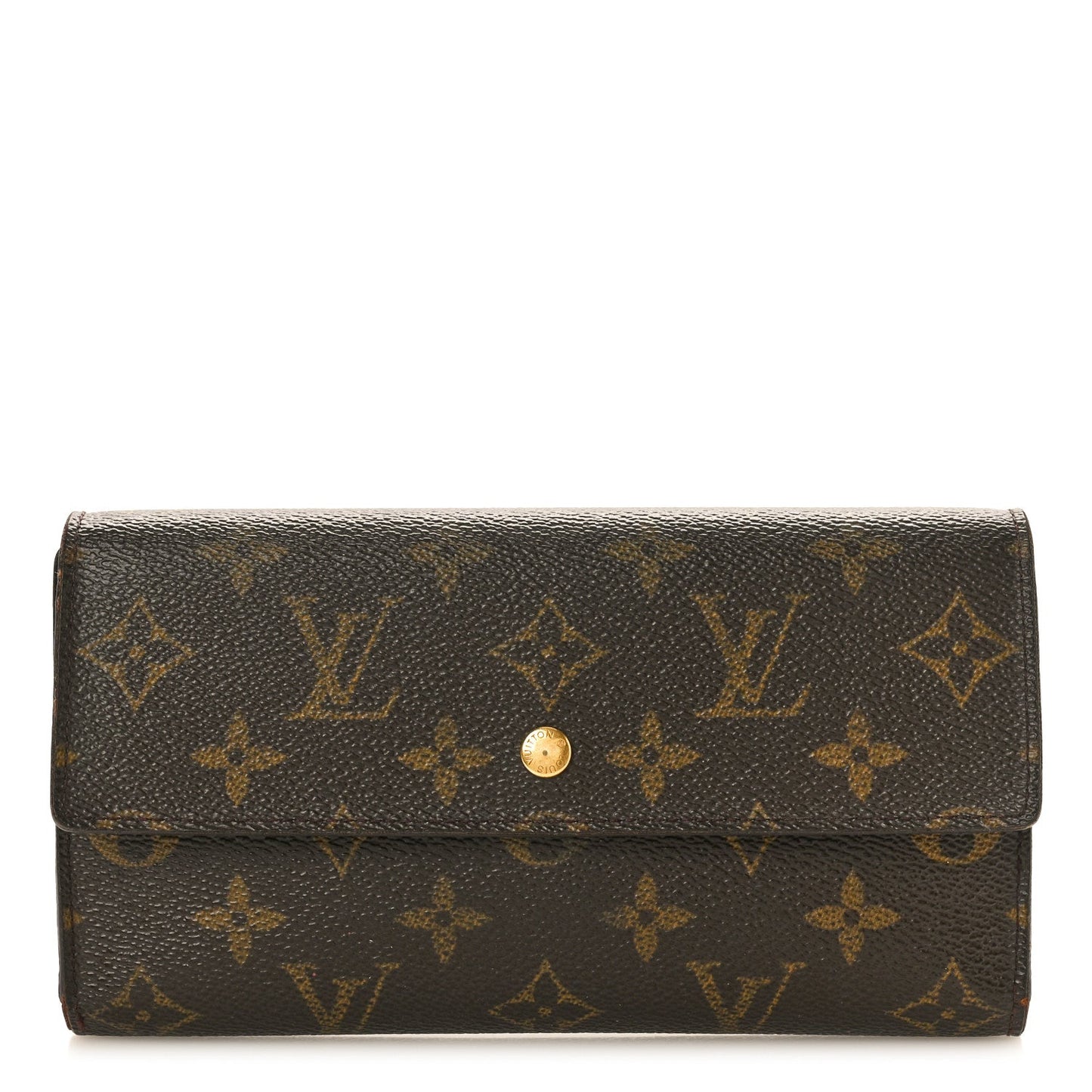 Louis Vuitton MONGRAM PORTE MONNAIE TRESOR Wallet Case Continental Wallet