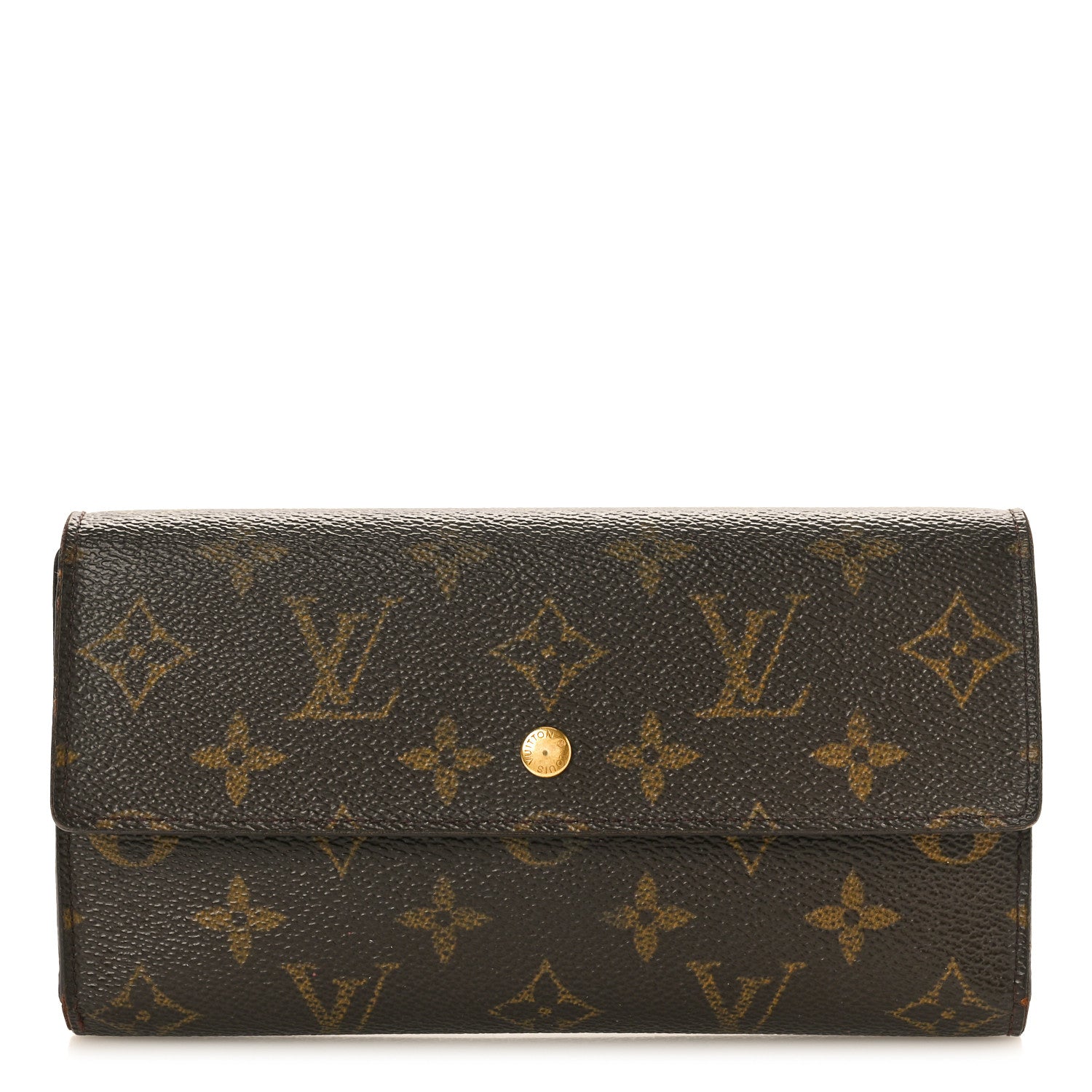 Louis Vuitton MONGRAM PORTE MONNAIE TRESOR Wallet Case Continental Wallet