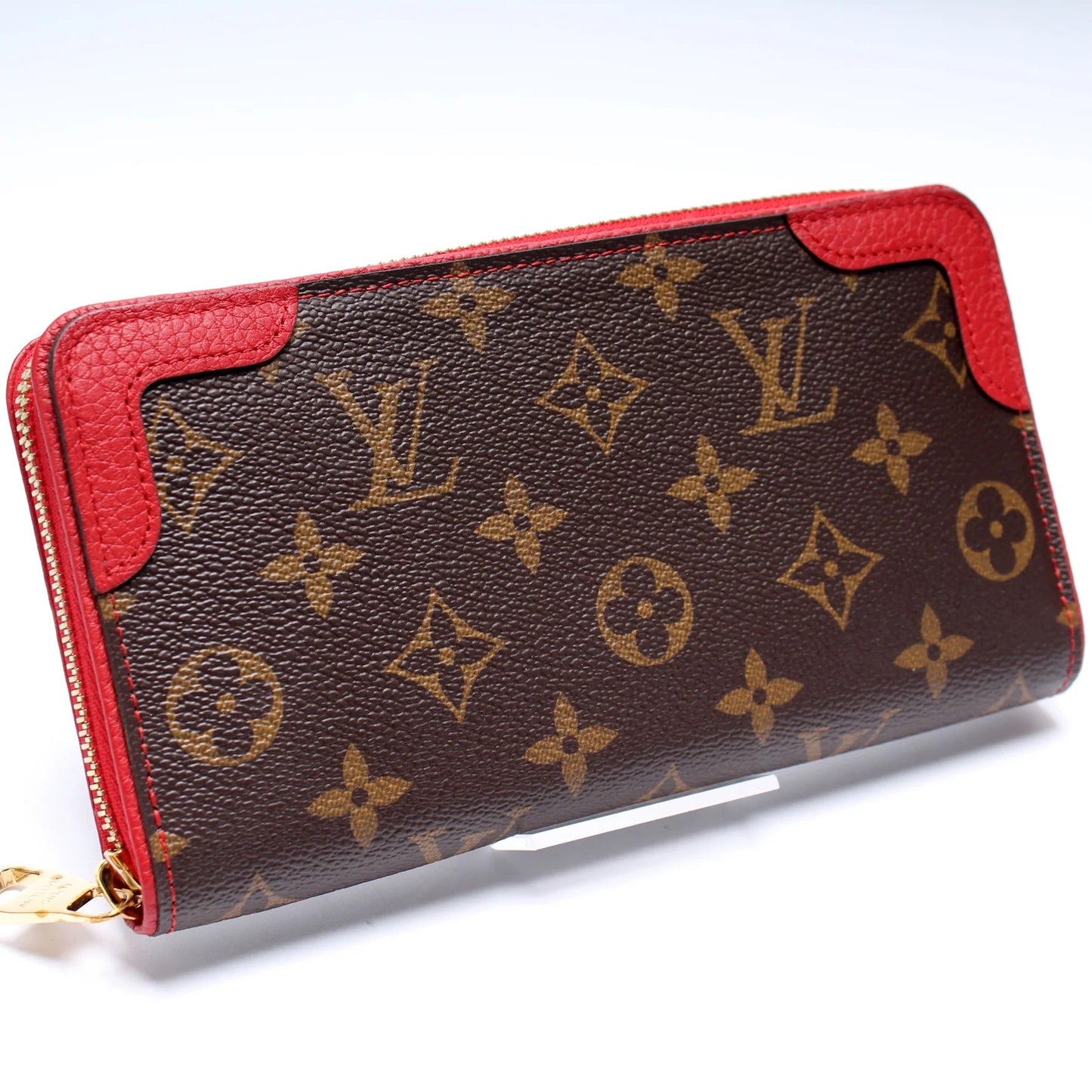 Louis Vuitton RETIRO ZIPPY CHERRY Monogram Wallet Case