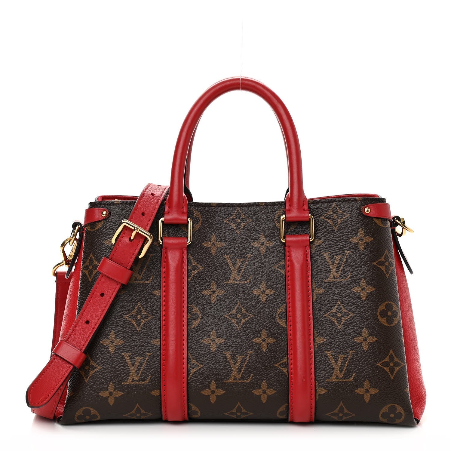 Louis Vuitton SOUFFLOT BB CERISE Monogram Handbag