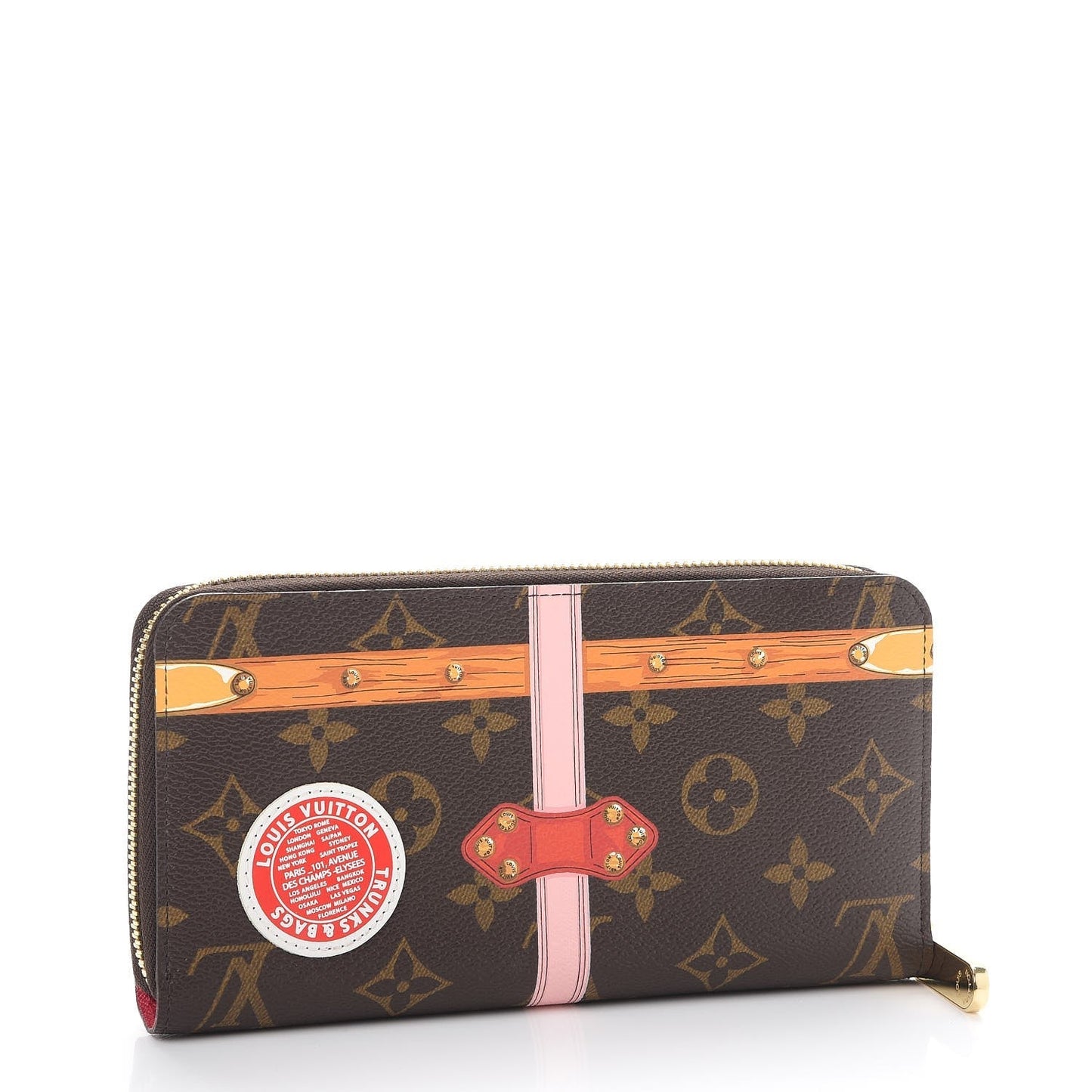Louis Vuitton SUMMER TRUNKS ZIPPY Monogram Wallet Case