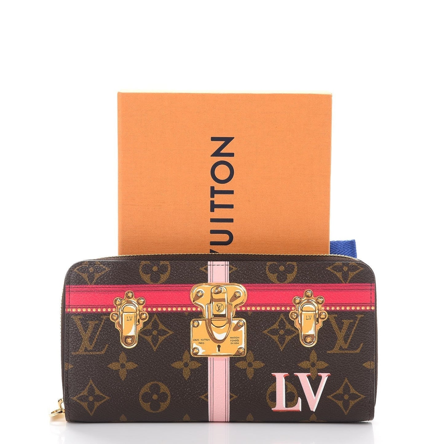 Louis Vuitton SUMMER TRUNKS ZIPPY Monogram Wallet Case