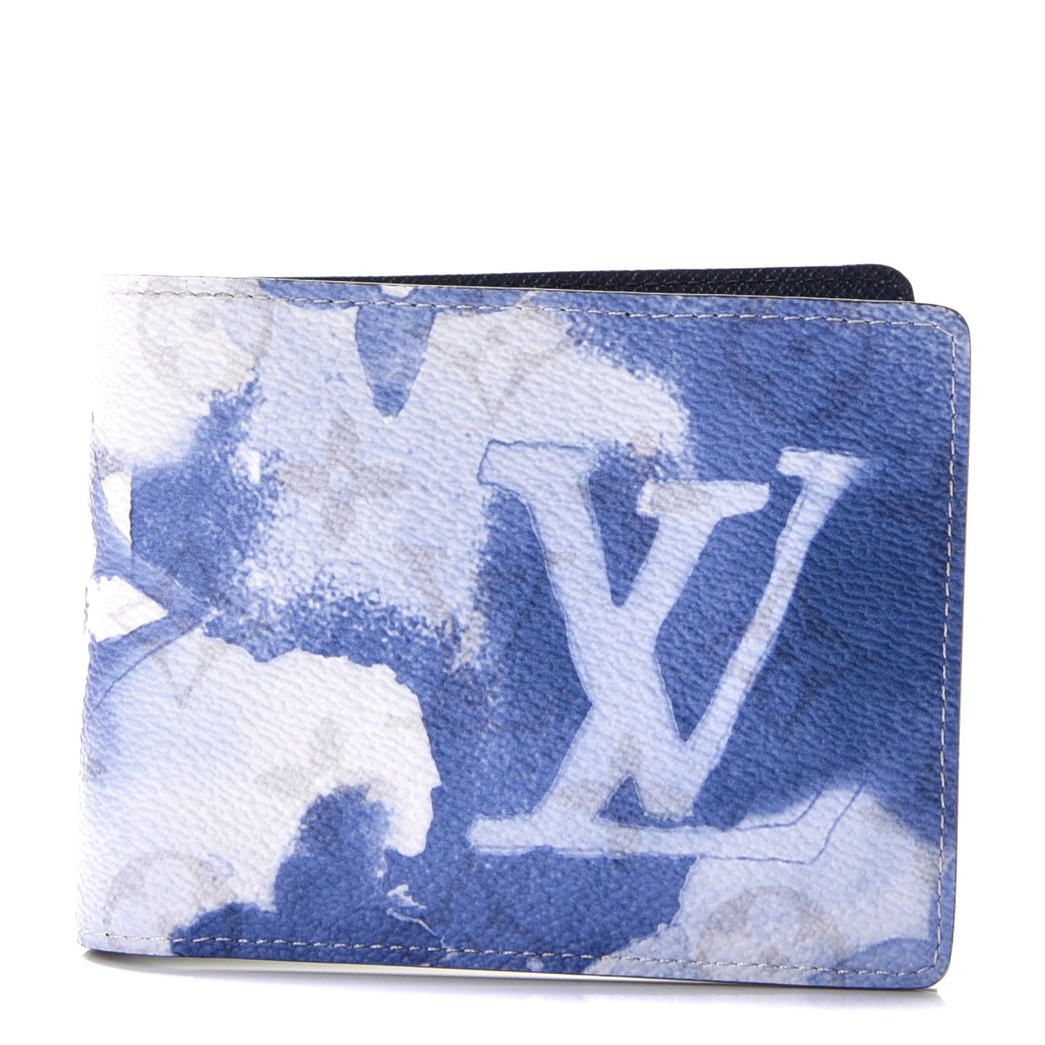 Louis Vuitton MULTIPLE Watercolor Blue Wallet Case