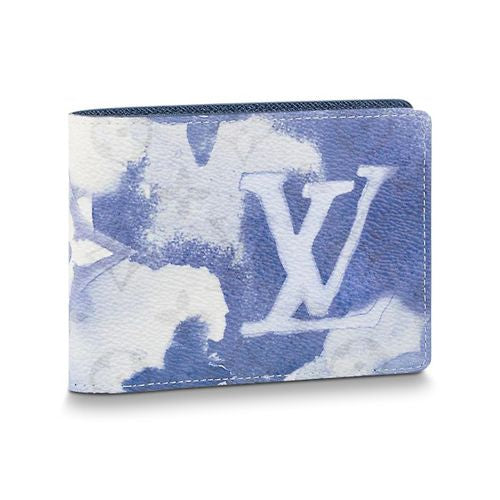 Louis Vuitton MULTIPLE Watercolor Blue Wallet Case