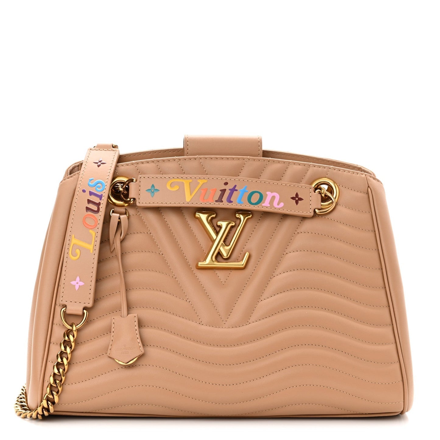Louis Vuitton NEW WAVE Leather Calfskin Tote Bag
