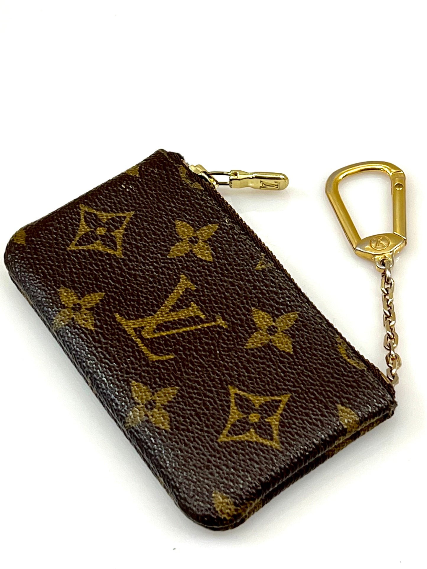 Louis Vuitton POCHETTE CLES Monogram Key Pouch Wallet Case