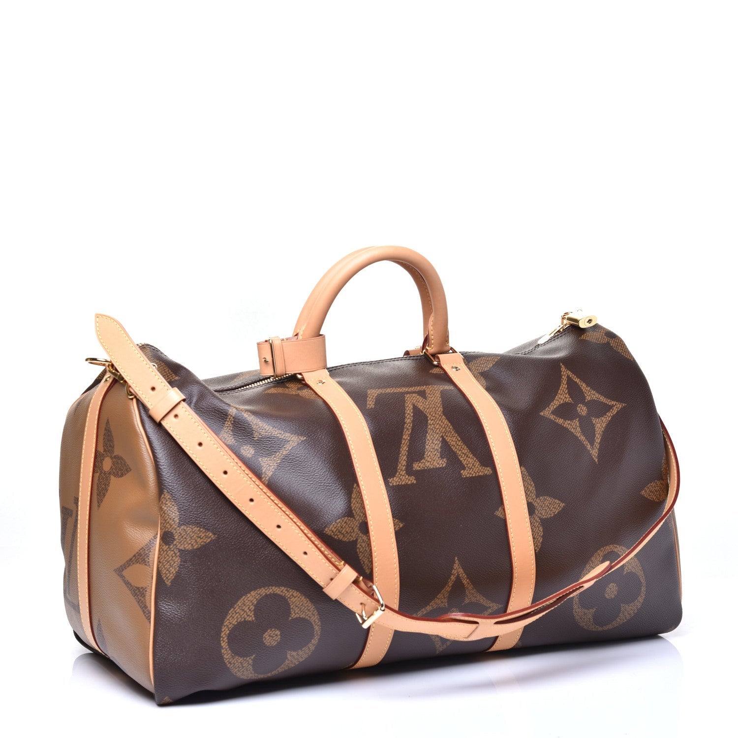 Louis Vuitton REVERSE GIANT KEEPALL 50 Monogram Travel Bag