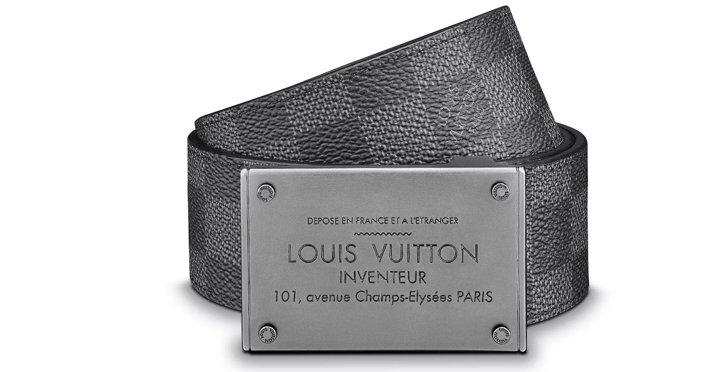 Louis Vuitton GRAPHITE NEO BELT Damier