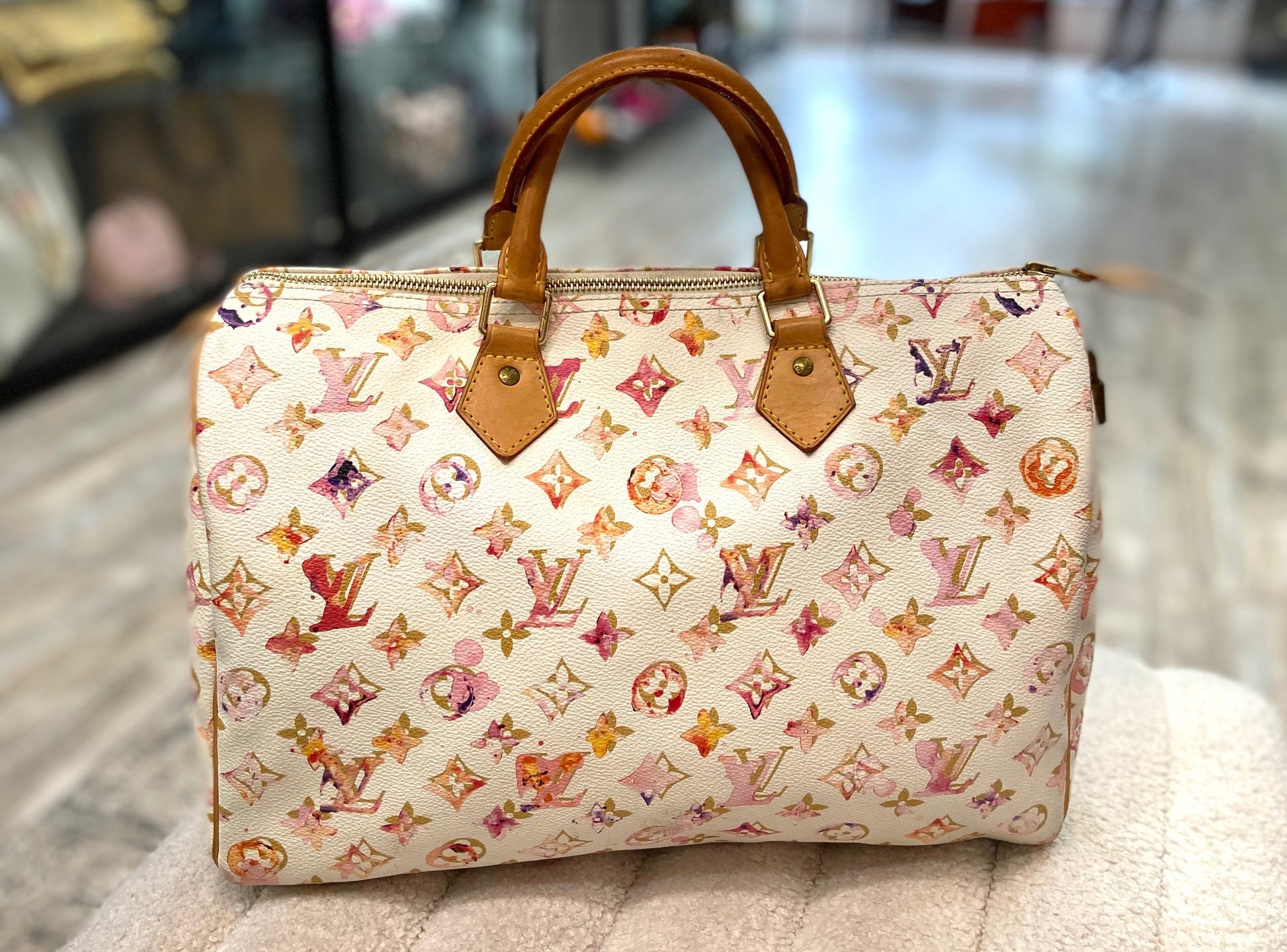 Louis Vuitton X RICHARD PRINCE SPEEDY 35 Monogram Handbag