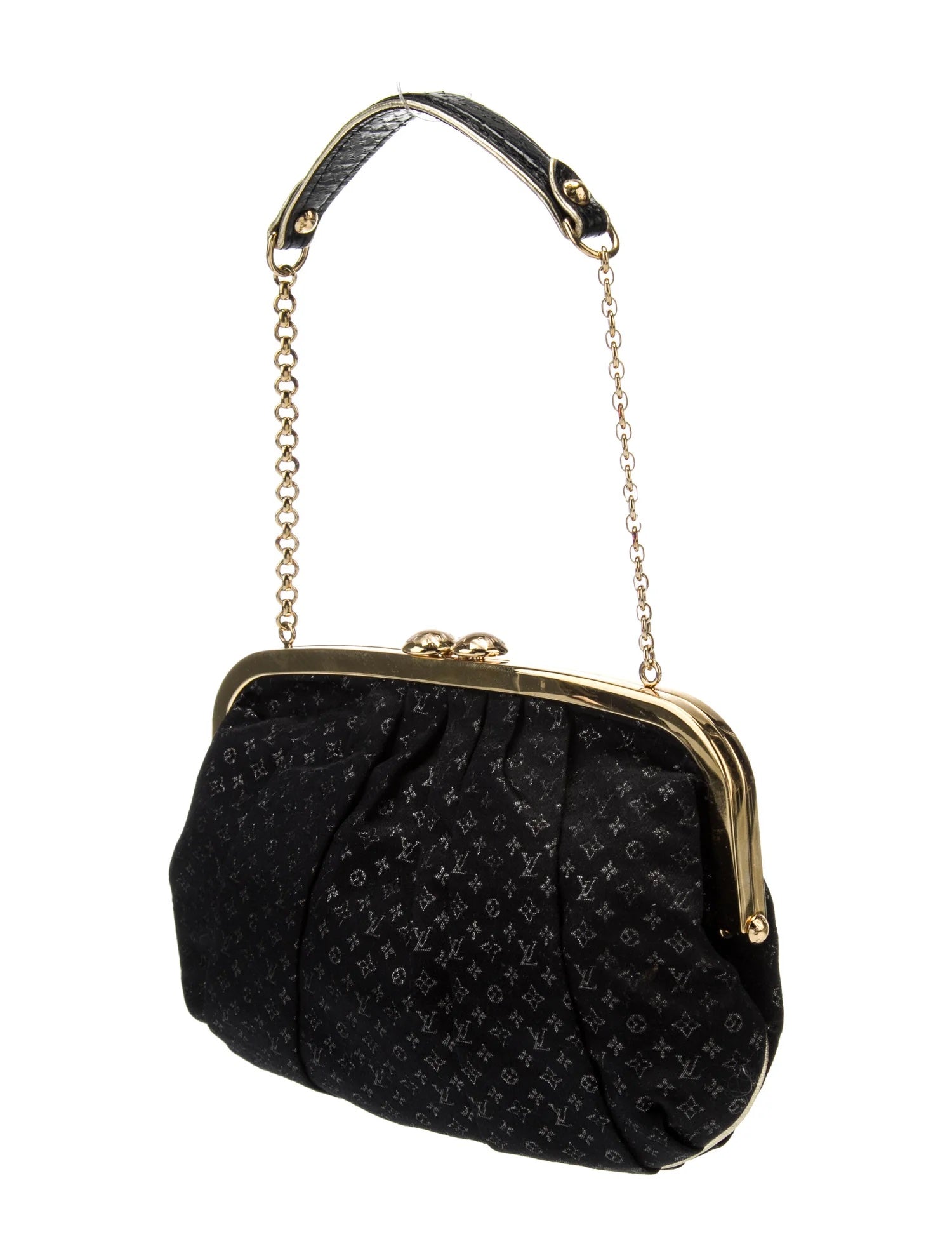 Louis Vuitton SATIN Monogram Clutch Bag