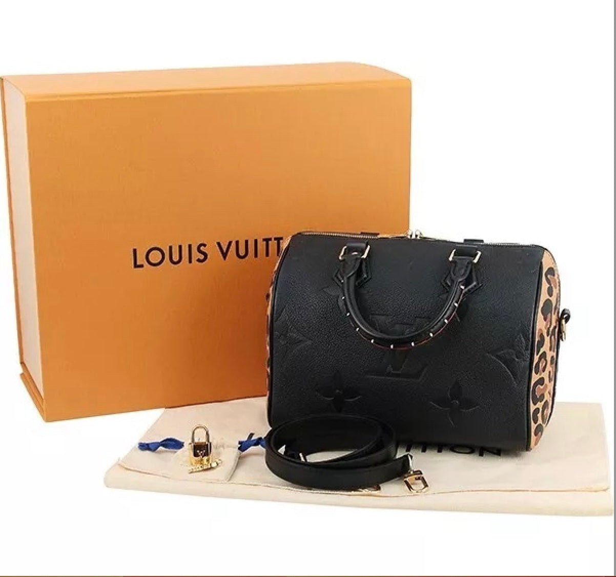 Louis Vuitton GIANT WILD AT HEART SPEEDY Monogram Empreinte Shoulder Bag