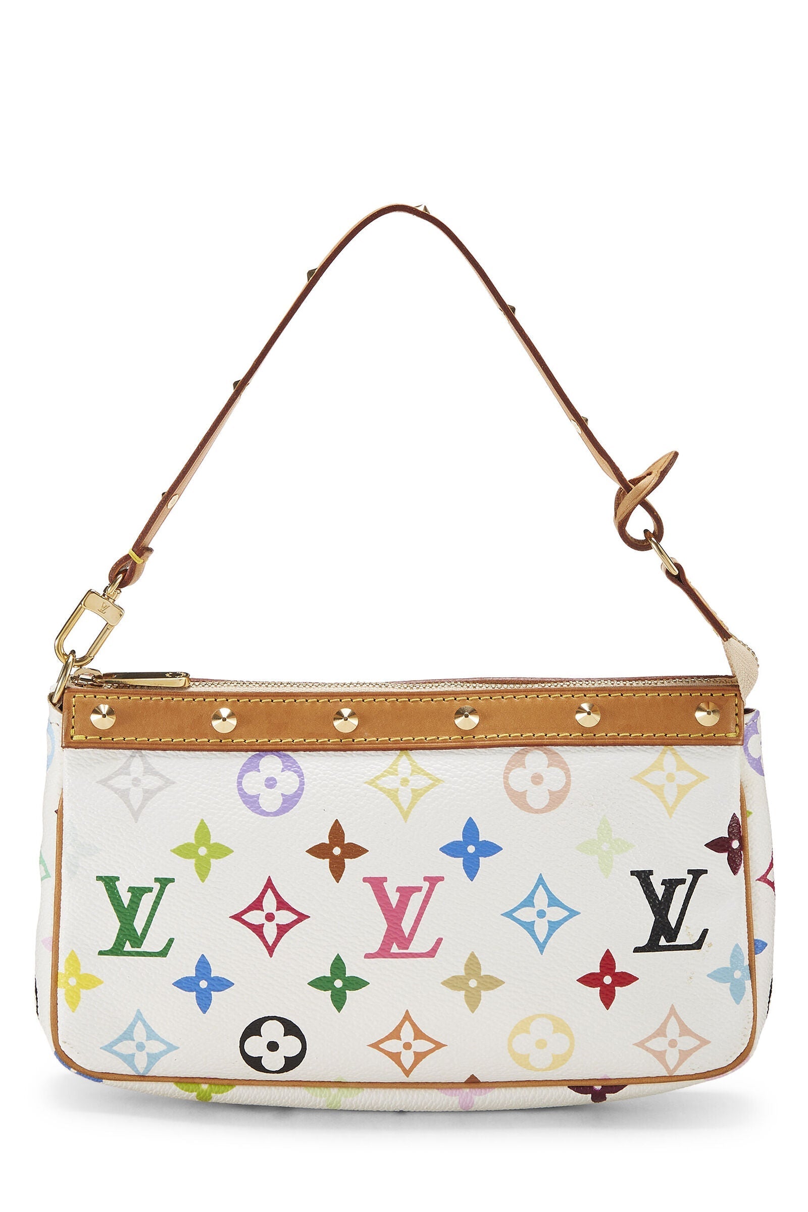 Louis Vuitton TAKASHI MURAKAMI POCHETTE Monogram Multicolor Clutch Bag