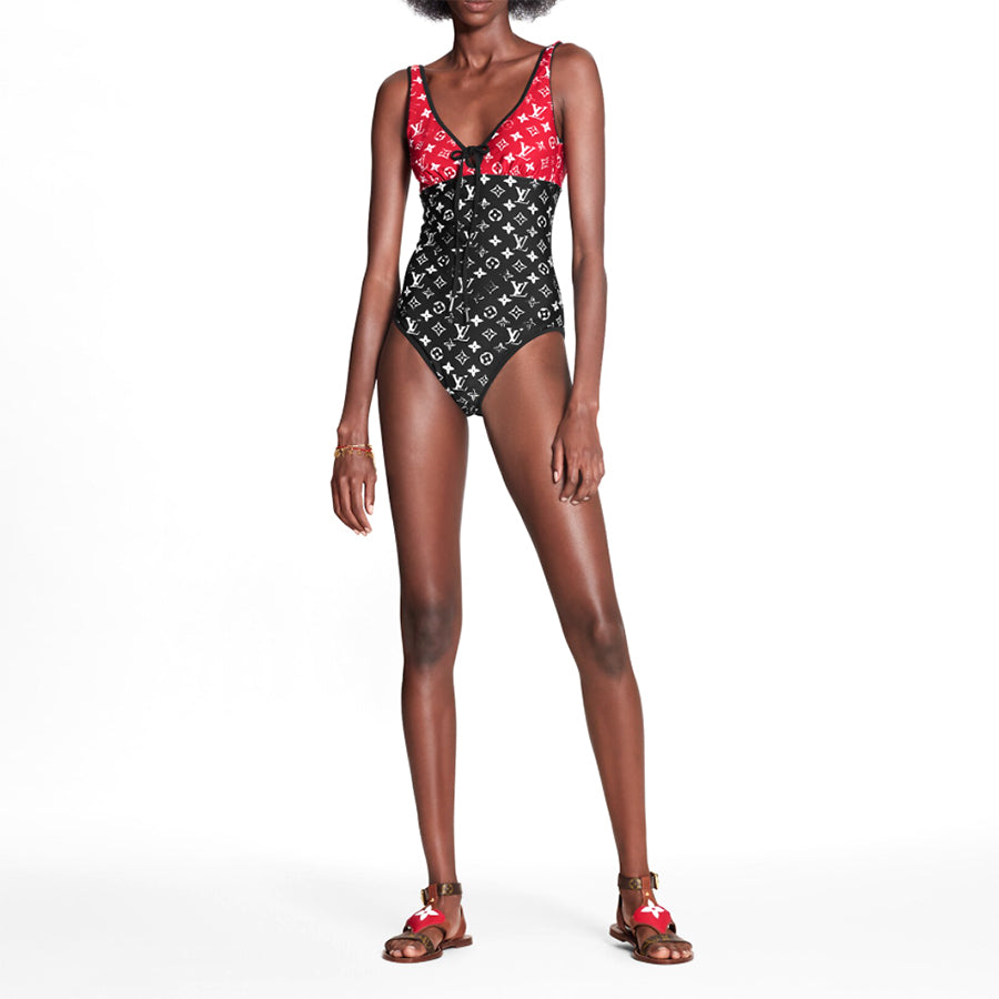 Louis Vuitton JERSEY ONE-PIECE SWIMSUIT Monogram Handbag