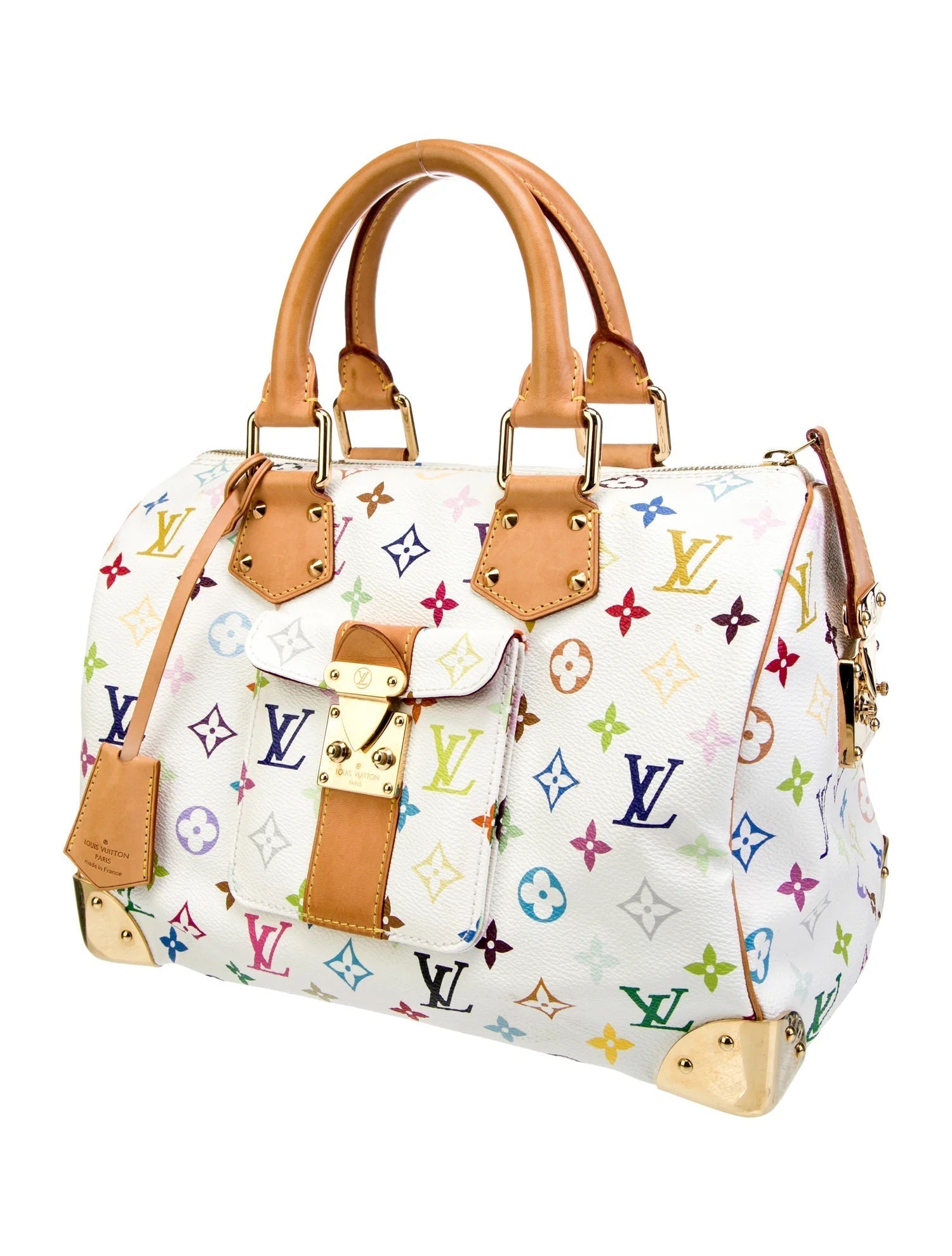 Louis Vuitton X TAKASHI MURAKAMI LIMITED EDITION Monogram Multicolor Speedy Handbag