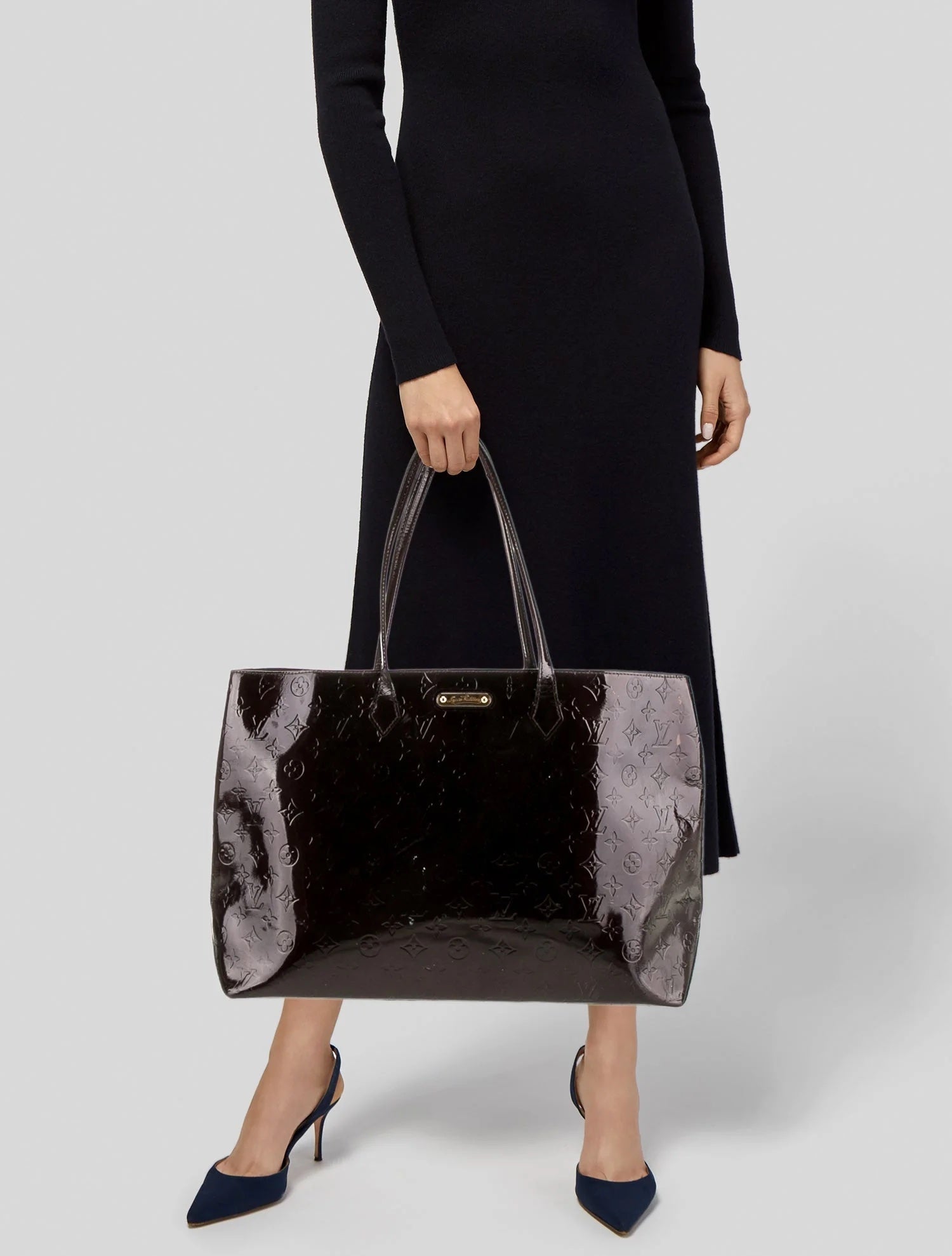 Louis Vuitton WILSHIRE GM Monogram Vernis Tote Bag