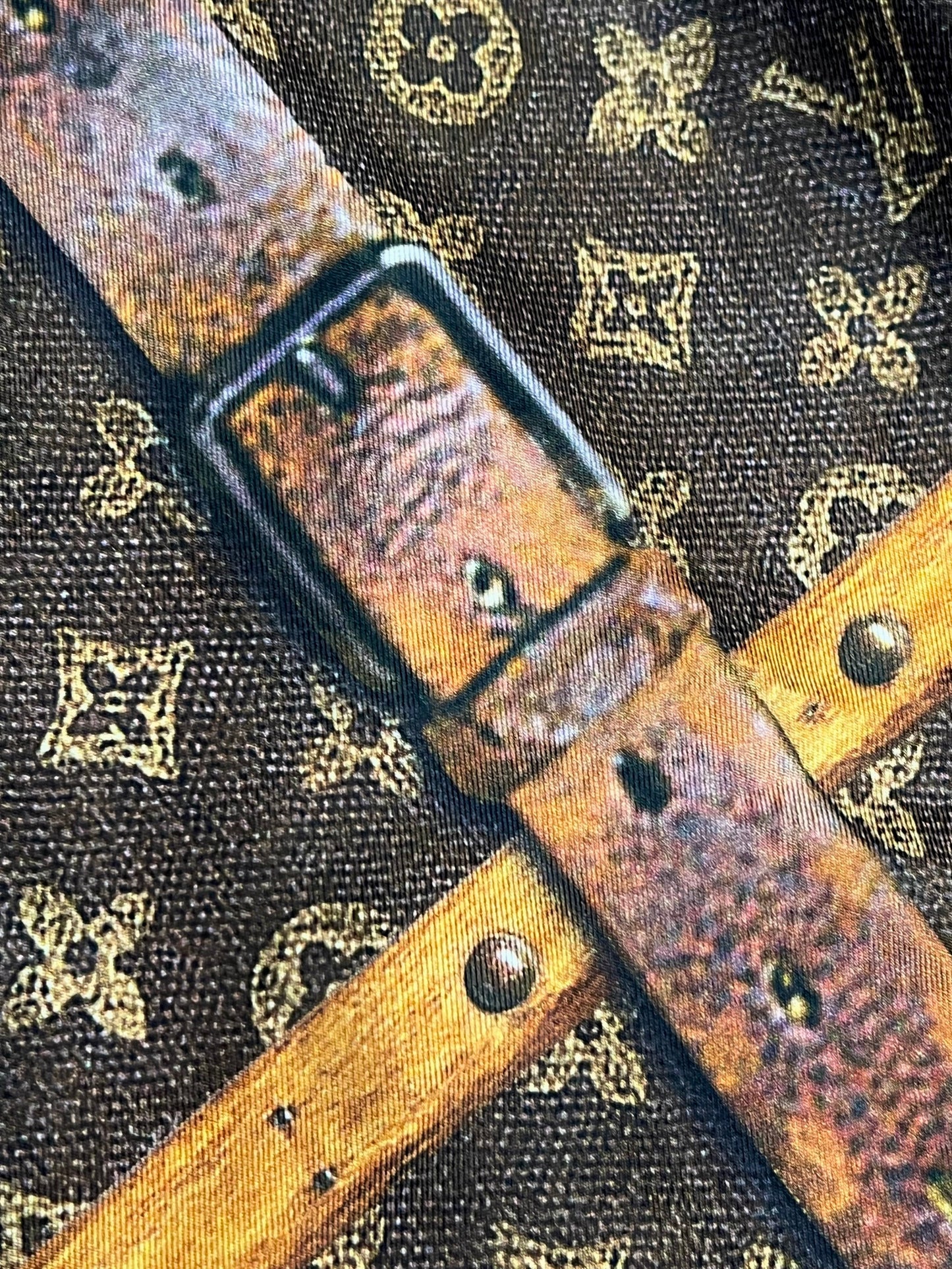 Louis Vuitton WOOL SILK TRUNK PRINT CREWNECK SWEATER Apparel