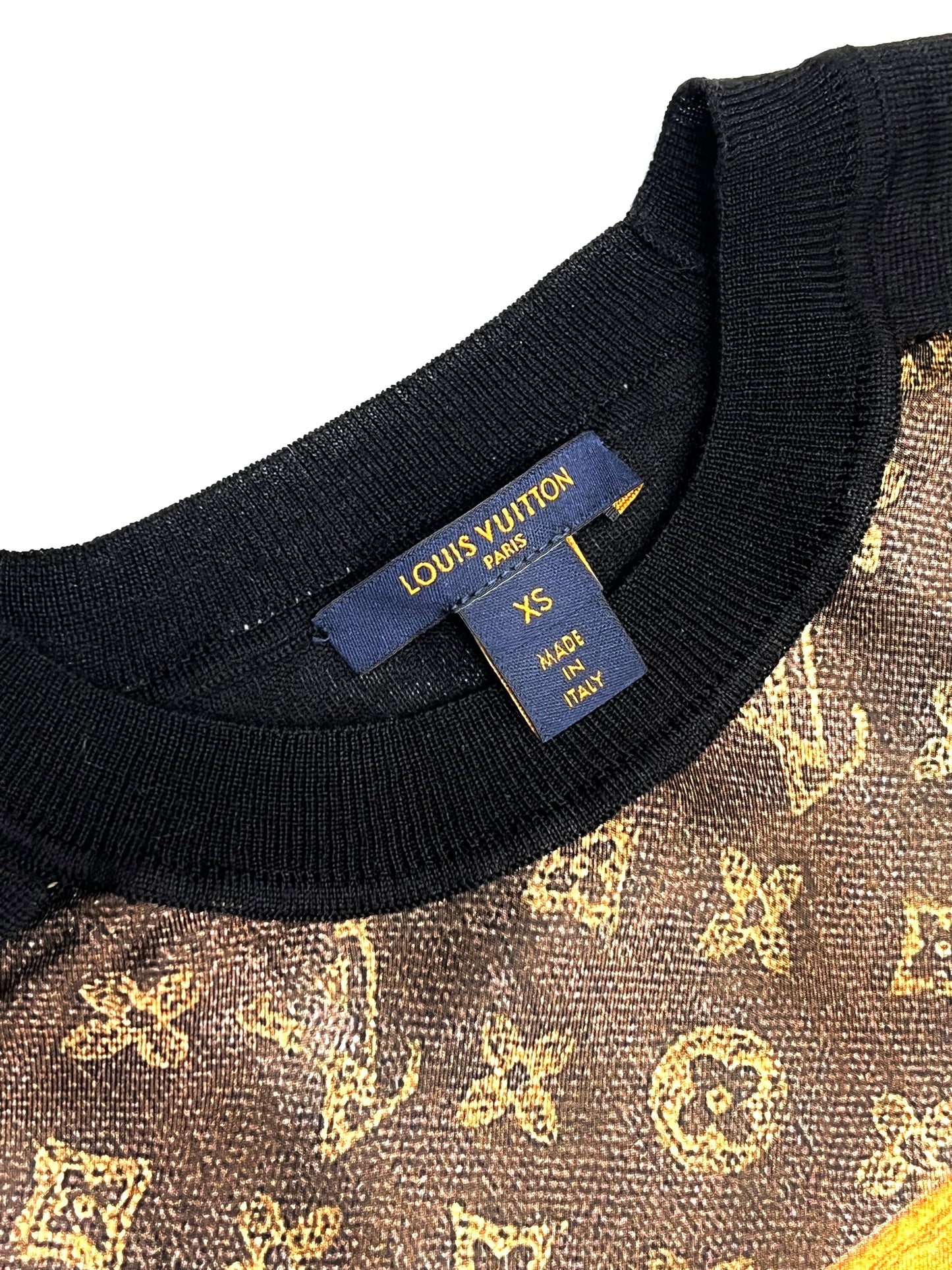 Louis Vuitton WOOL SILK TRUNK PRINT CREWNECK SWEATER Apparel