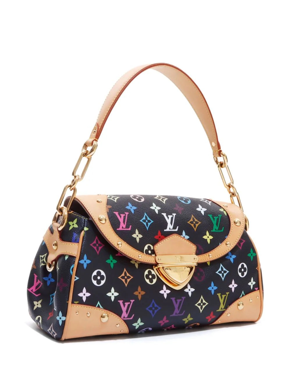 Louis Vuitton X TAKASHI MURAKAMI BEVERLY MM Monogram Satchel Bag Satchel 1