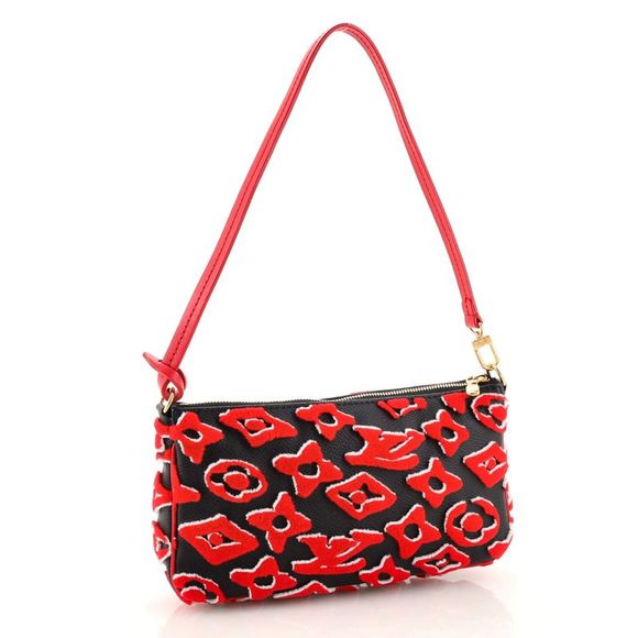 Louis Vuitton X UF TUFTED POCHETTE Monogram Clutch Bag