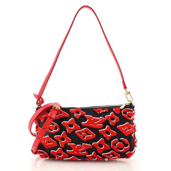 Louis Vuitton X UF TUFTED POCHETTE Monogram Clutch Bag