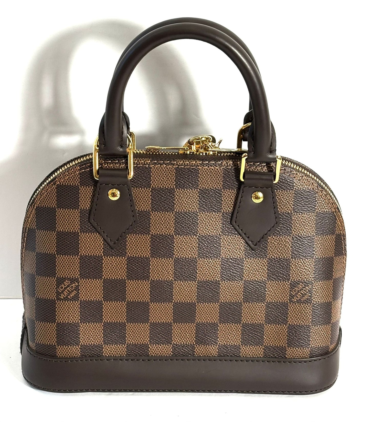 Louis Vuitton EBENE ALMA BB Damier Canvas Handbag