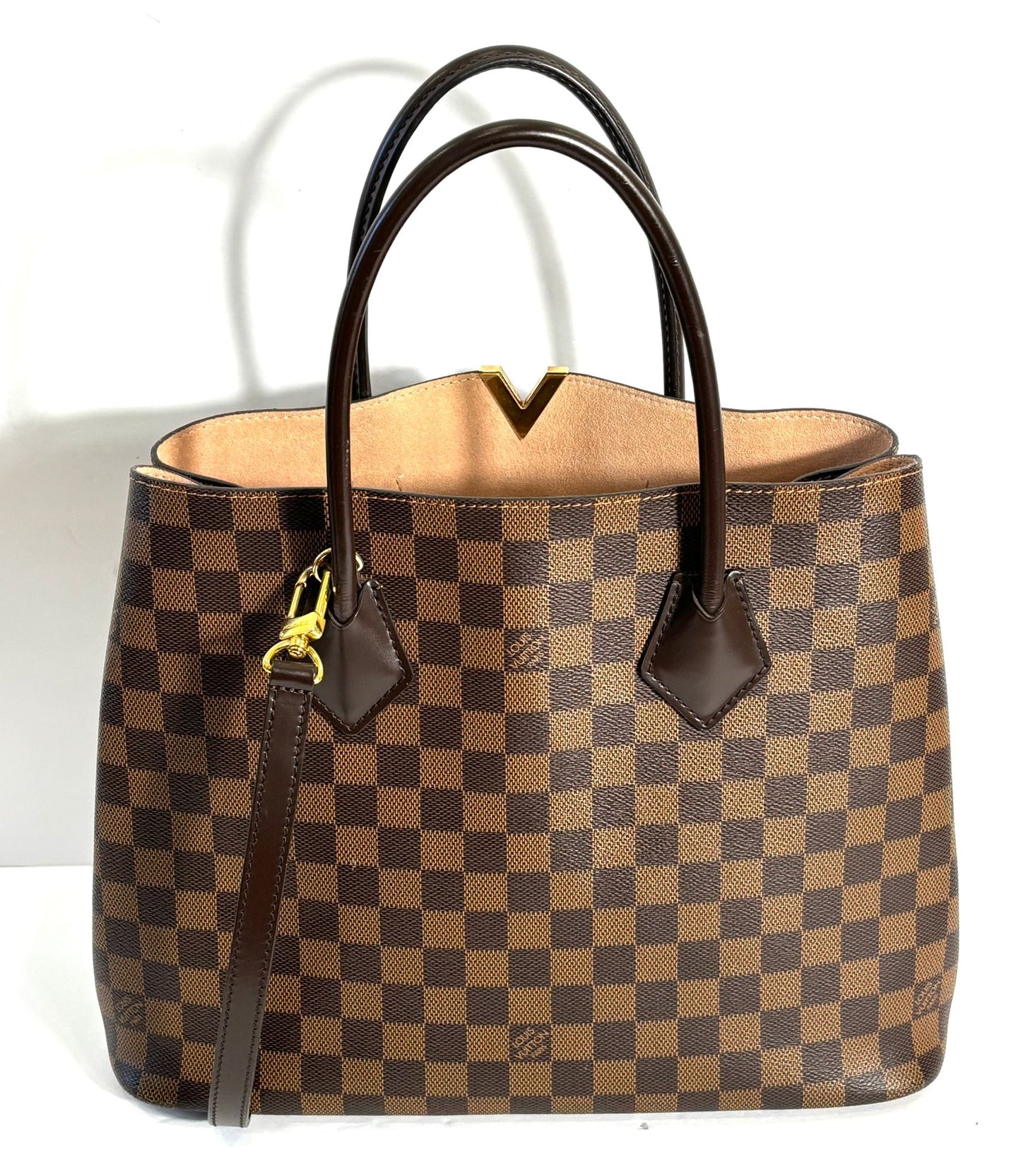Louis Vuitton DAMIER EBENE Canvas Satchel Bag