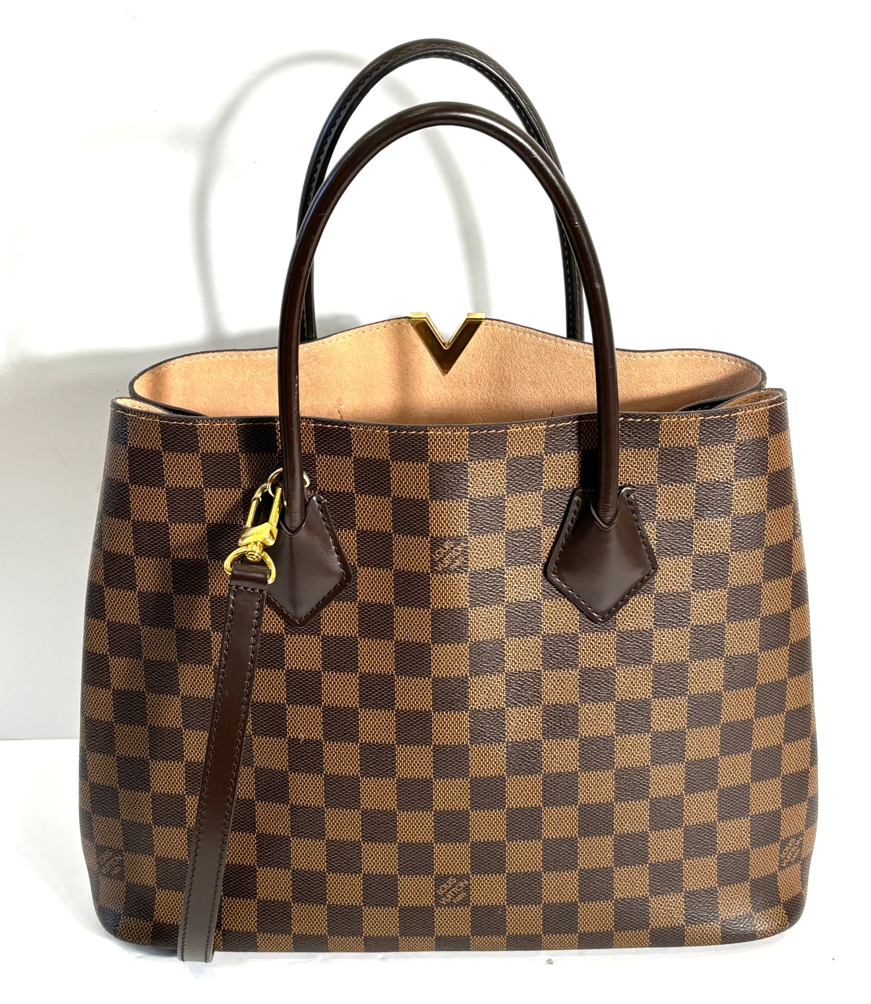 Louis Vuitton DAMIER EBENE Canvas Satchel Bag