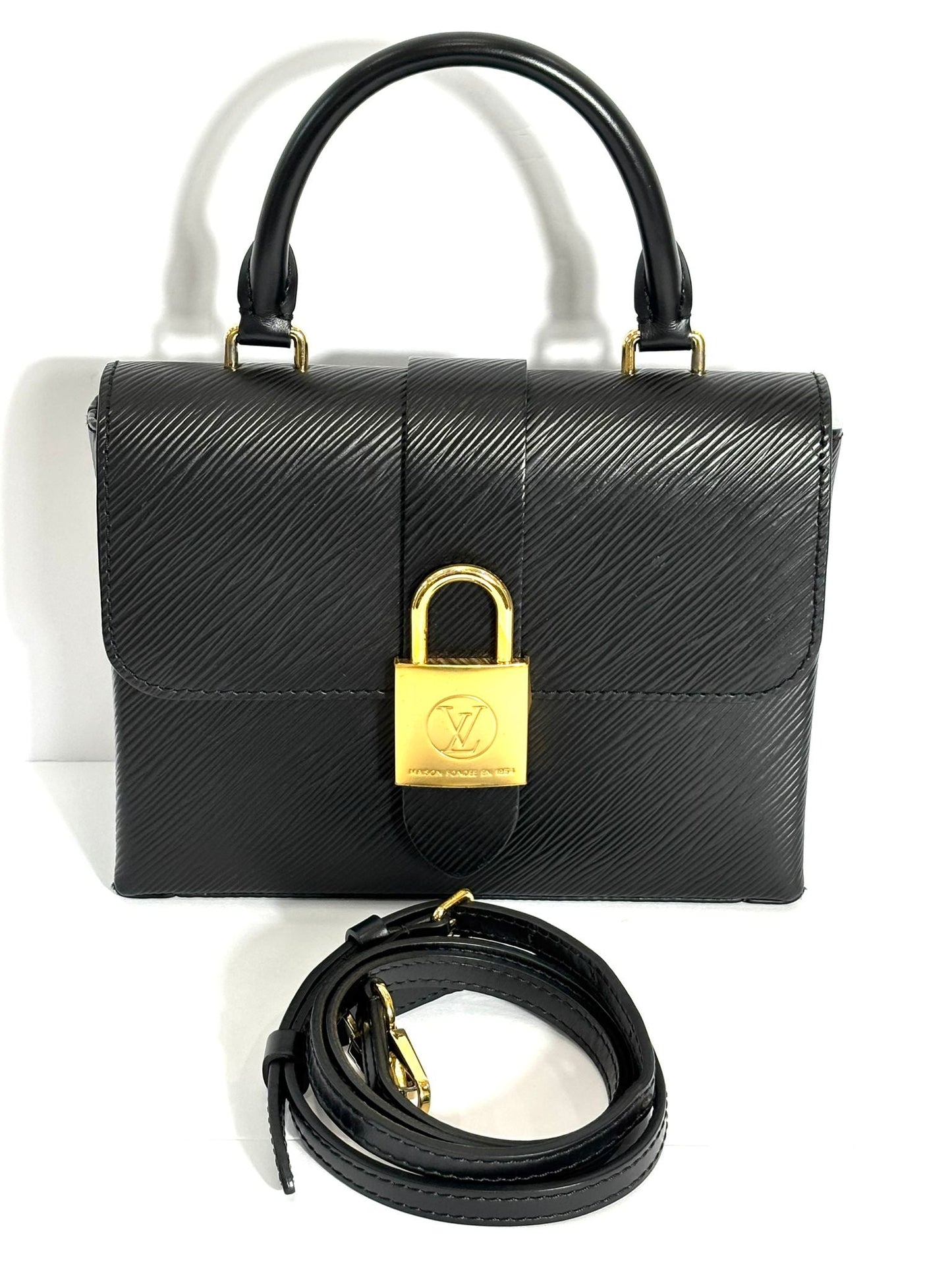 Louis Vuitton LOCKY BB Leather Shoulder Bag