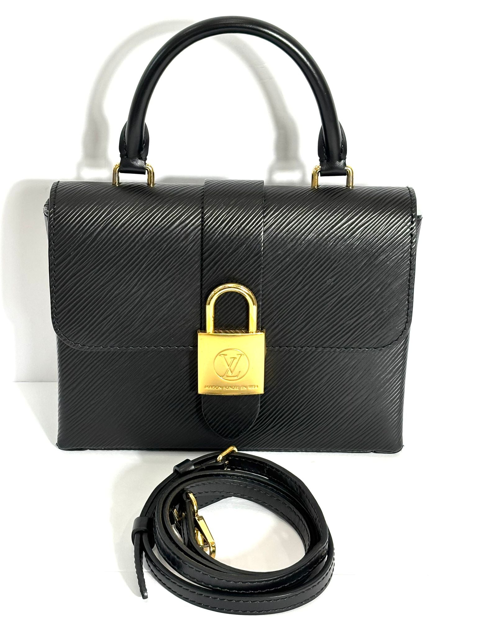Louis Vuitton LOCKY BB Leather Shoulder Bag