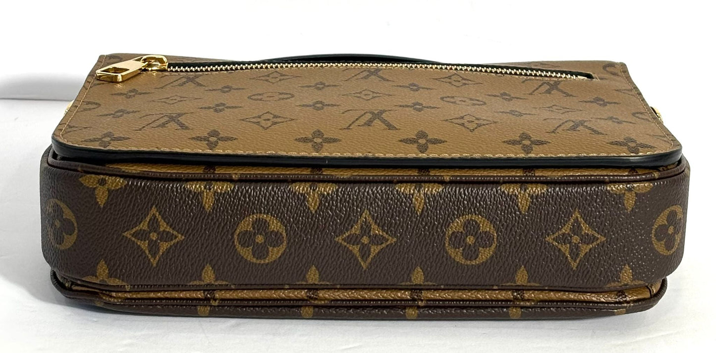 Louis Vuitton REVERSE POCHETTE Monogram Clutch Bag